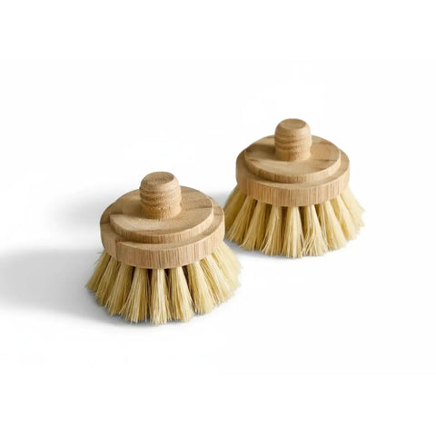 Bamboo Brush Replacement Bristles (Set of 2)