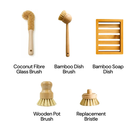 5-Piece Brush & Dish Set
