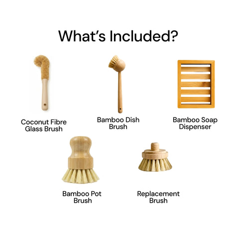 5-Piece Brush & Dish Set